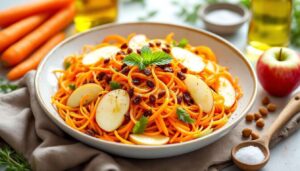 Surówka z marchewki i jabłka: dodaję do niej jeden składnik i smak robi się wyrazisty i pełny