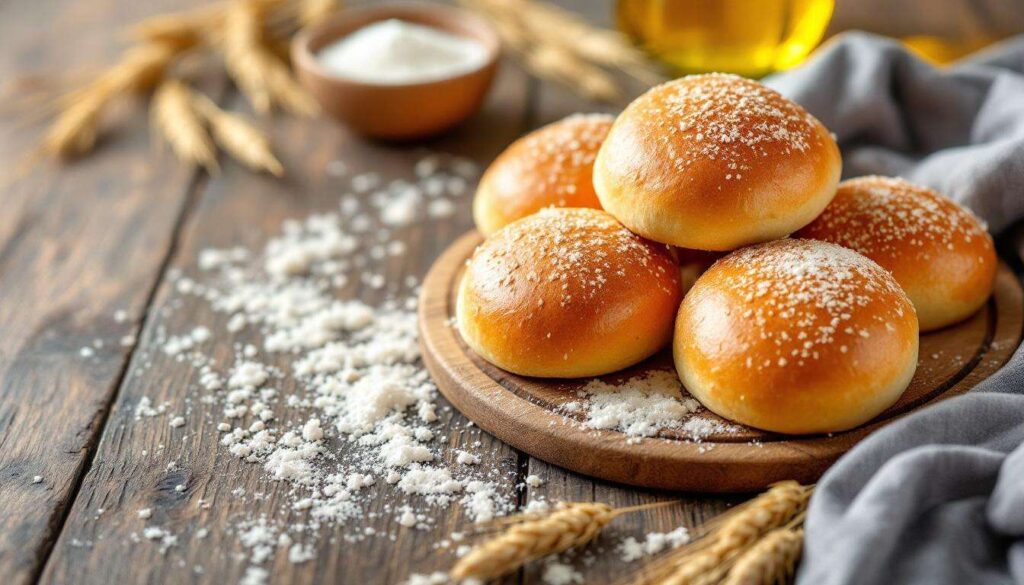 Bułki pszenne piekę rano przed pracą. Potrzebuję 5 minut przygotowania i pół godziny w piekarniku