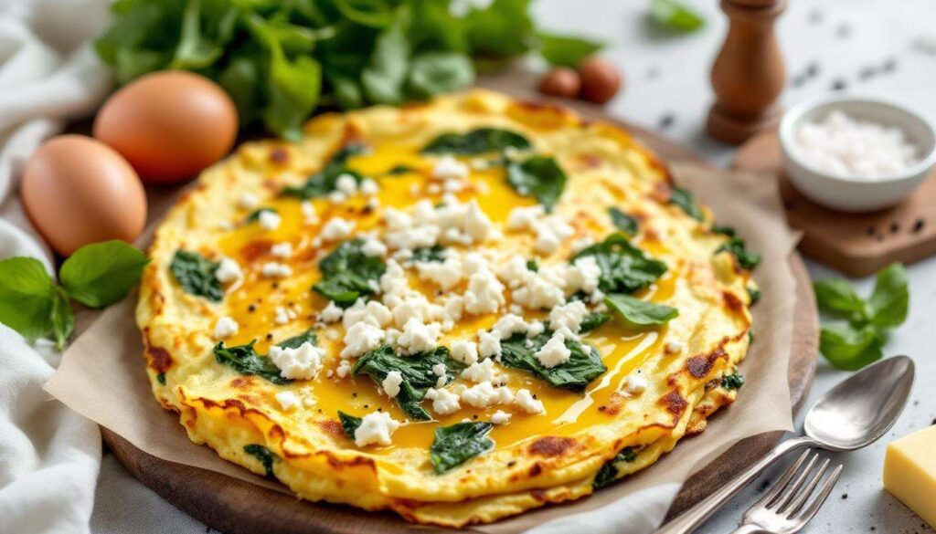 Biorę 3 jajka i szpinak. Omlet gotowy w 5 minut — lekki, sycący i pełen żelaza