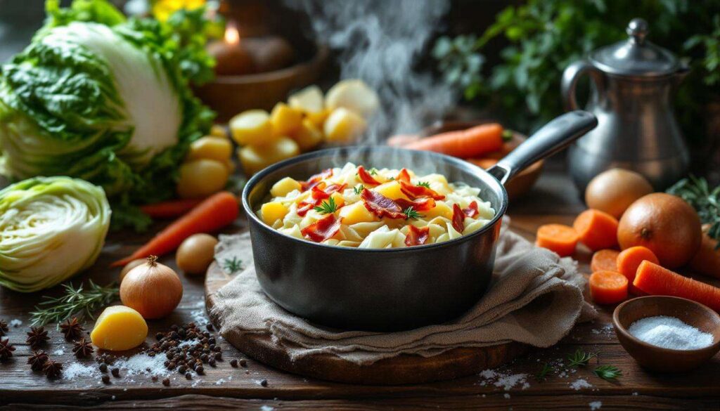 Kapuśniak z białą kapustą i boczkiem: jeden garnek, godzina gotowania i obiad na dwa dni