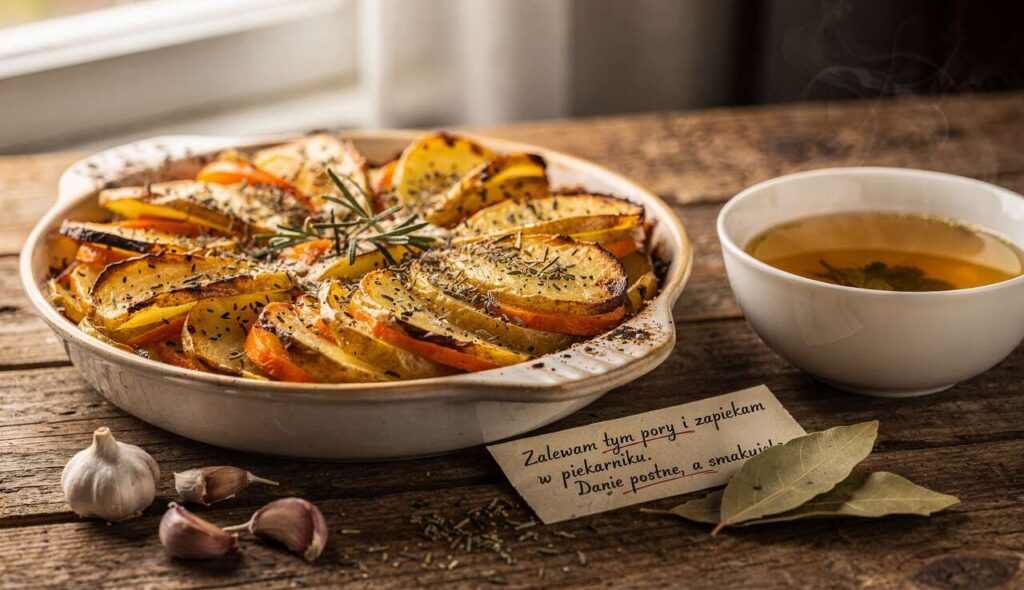 Zalewam tym pory i zapiekam w piekarniku. Danie postne, a smakuje jak z restauracji
